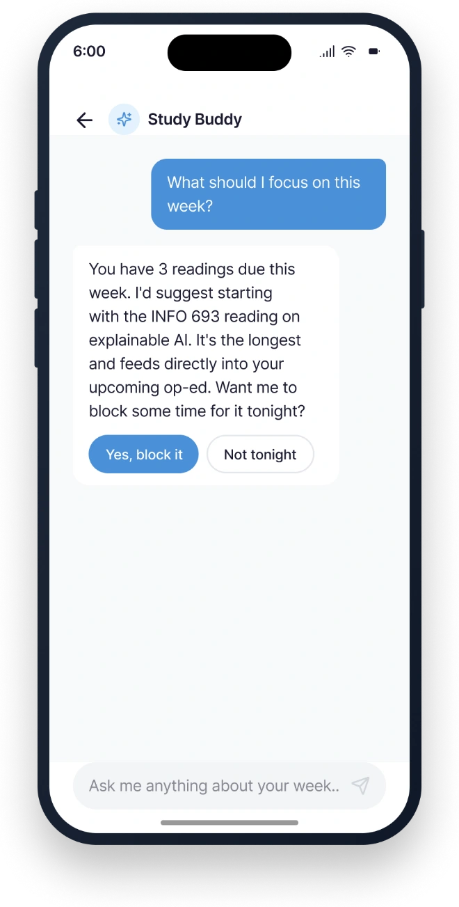 Chat screen